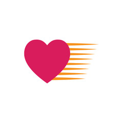 Love logo icon vector