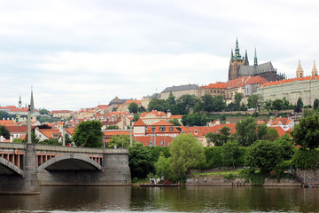 Fototapeta na wymiar PRAGUE, CZECH REPUBLIC – JUNE 22, 2016: A view of the Prague C
