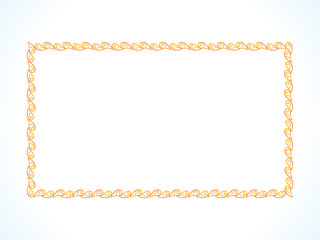 abstract artistic floral border