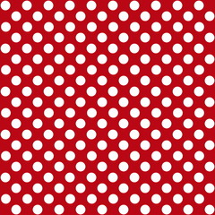 Roter Hintergrund mit wei&szlig;en Punkten nahtlos