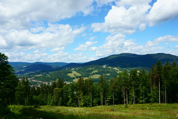 Fototapeta na wymiar jeseniky mountains landscape