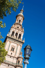 Spain Square in Seville, Andalusia, Spain.