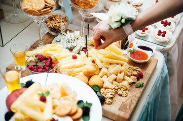 Delicious canapes as event dish