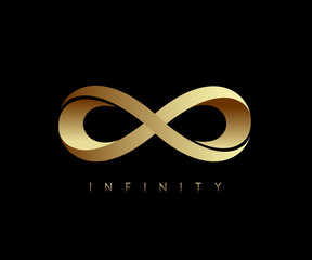 infinity gold sign 