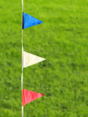 Fototapeta premium colorful flags, colors of the flag of Yugoslavia
