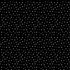 Vector mosaic seamless black pattern.