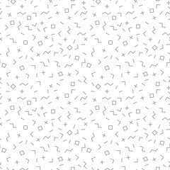 Vector mosaic seamless pattern with geometric shapes.