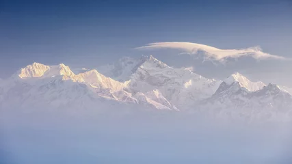 Papier Peint photo autocollant Kangchenjunga Kanchenjunga range peak