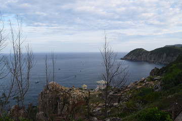 Pristine sea at Dai Lanh cape, Mui Dien, Phu Yen province, easte