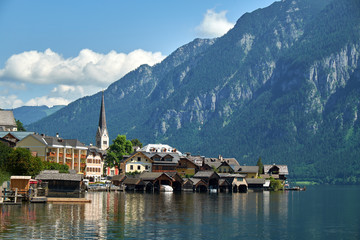 Fototapeta premium Piękny Hallstatt w Austrii