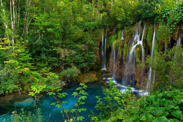 Obraz premium Plitvice Croatia Waterfalls