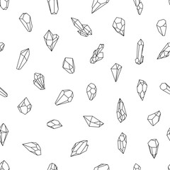 Vector seamless diamonds pattern