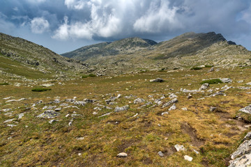 Landscape from Banderitsa pass to Spano Pole,  Pirin Mountain, Bulgaria