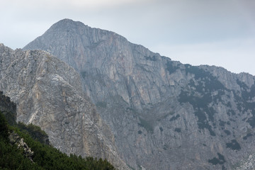 Fototapeta na wymiar Amazing view of Cliffs of Sinanitsa peak, Pirin Mountain, Bulgaria