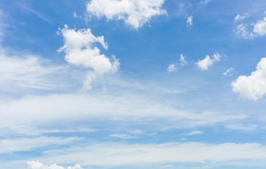 Clear blue sky with white cloud