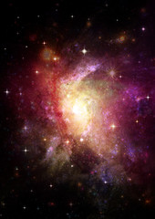 galaxy in a free space