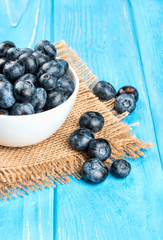 Blueberries in bowl