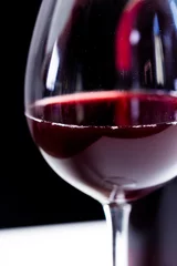 Fotobehang Elegant red wine glass © fotofabrika
