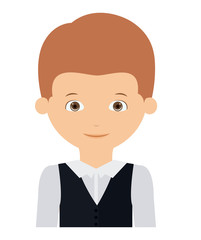 young man male isolated vector illustration design