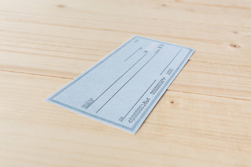 Banking Check with magnifier glass