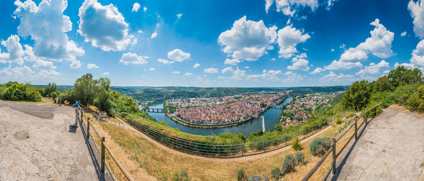 Cahors from Mont Saint Cyr in Lot, France.
