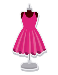 female mannequin isolated icon vector illustration design