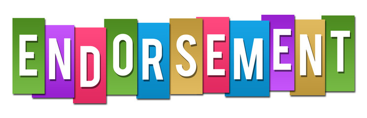 Endorsement Colorful Stripes 