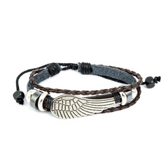 Fashion male bracelet isolated on white