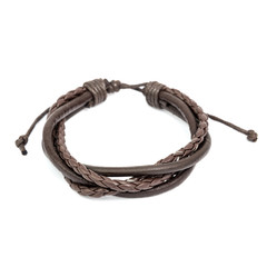 Fashion male bracelet isolated on white