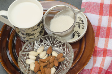 homemade almond milk