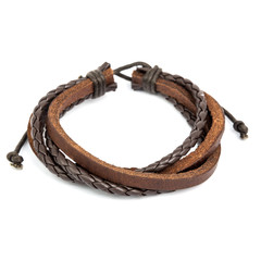 Fashion male bracelet isolated on white