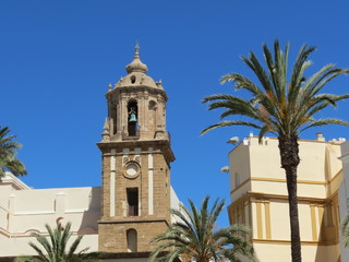 Fototapeta na wymiar Espagne - Andalousie, Cadix - Eglise Santiago Apostol