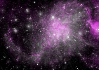 galaxy in a free space