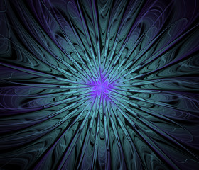 Fototapeta premium Abstract fractal flower