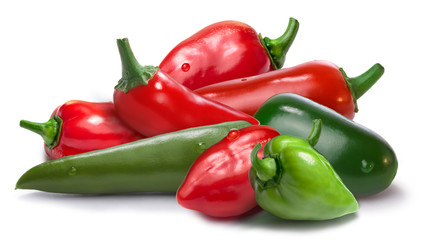 Mix of habaneros, serranos, jalapenos, paths