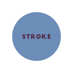 stylish icon in color circle stroke disease