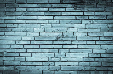 Obraz premium Abstract vintange blue tone brick wall