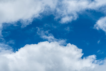 White cloud with Blue sky