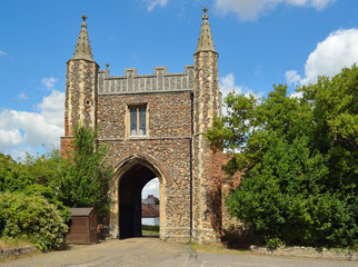  St John's Abbey Gate all that remains of a  Beneditine Abbey at Colchester.