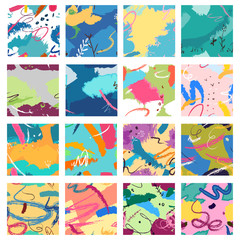 Colorful abstract seamless pattern background