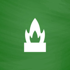 Flower in a pot icon. Cactus