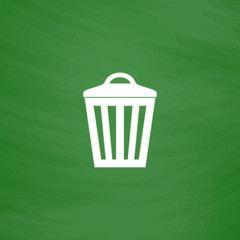 Trash can icon, vector eps10 illustration