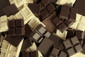 Chopped chocolate bars