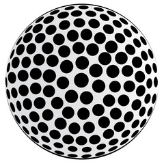 Black Spotted Ball Background