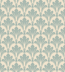 Antique seamless background 507 vintage blue nature garden curve leaf