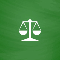 mechanical scales flat icon