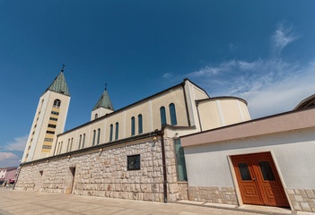 The parish church of St. James, the shrine of Our Lady of Medugorje