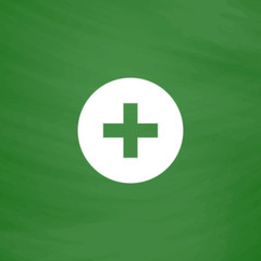 Medical cross flat icon