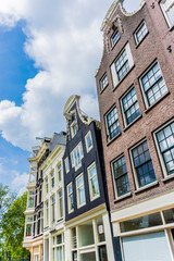 Facades in Amsterdam, Netherlands.