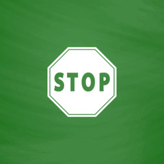 Vector illustration of Stop sign